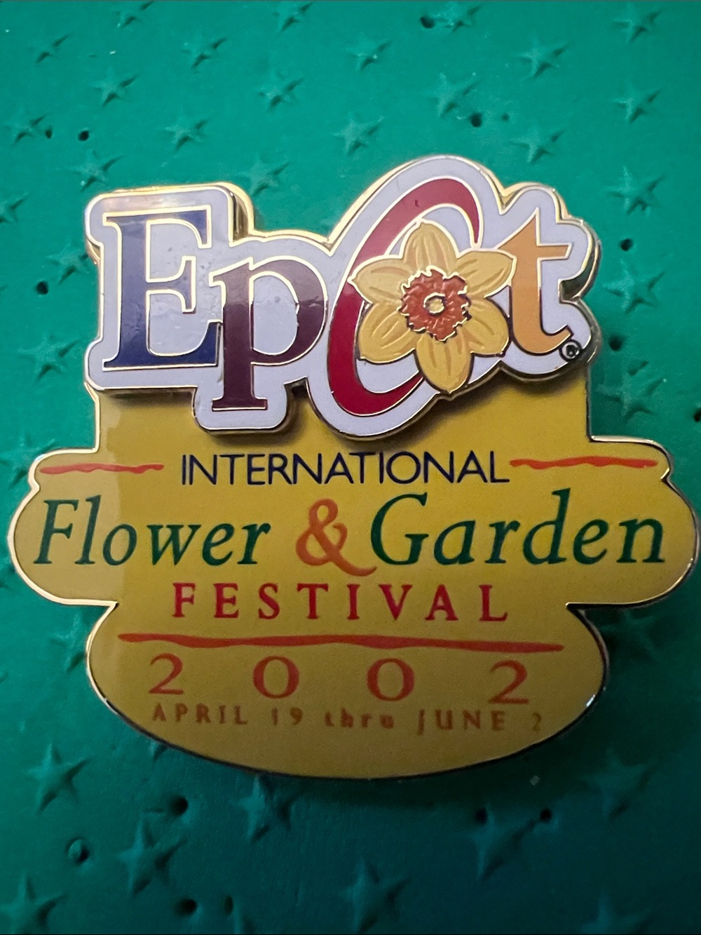 Disney Epcot Yellow Flower & Garden Festival Pin